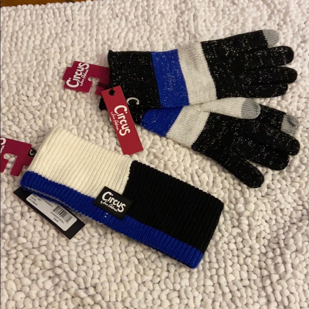 NWT - Circus Headband and gloves set